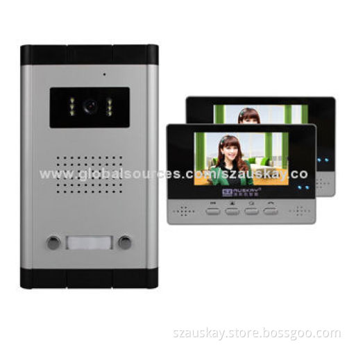 Video Doorphone with IR Night Vision, Outdoor Camera and 4.3-inch TFT Indoor Monitor